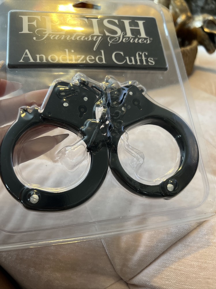 Fetish Fantasy Anodized Cuffs, Black