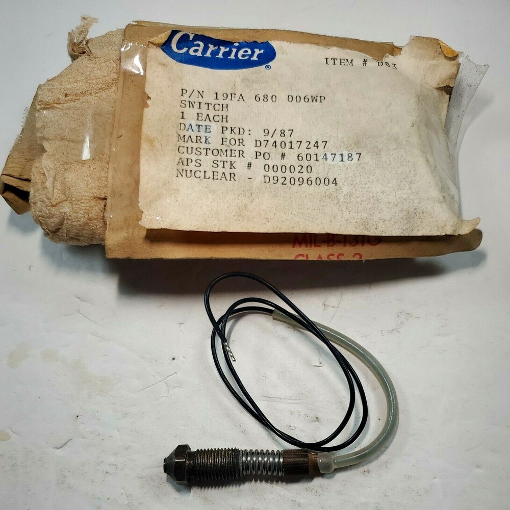 CARRIER 19FA 680  006WP TEMPERATURE SWITCH