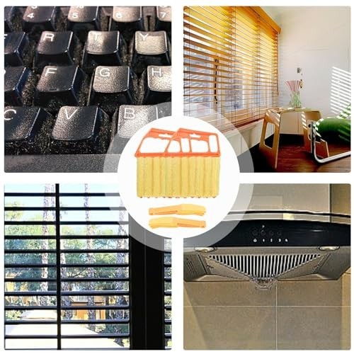 4PCS Window Blind Cleaner Brush Set Multi Finger Duster Vent Cleaning Tool