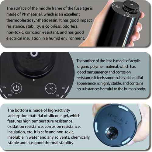 Waterless Essential Oil Diffuser - Cordless Portable Aromatherapy Scent Black