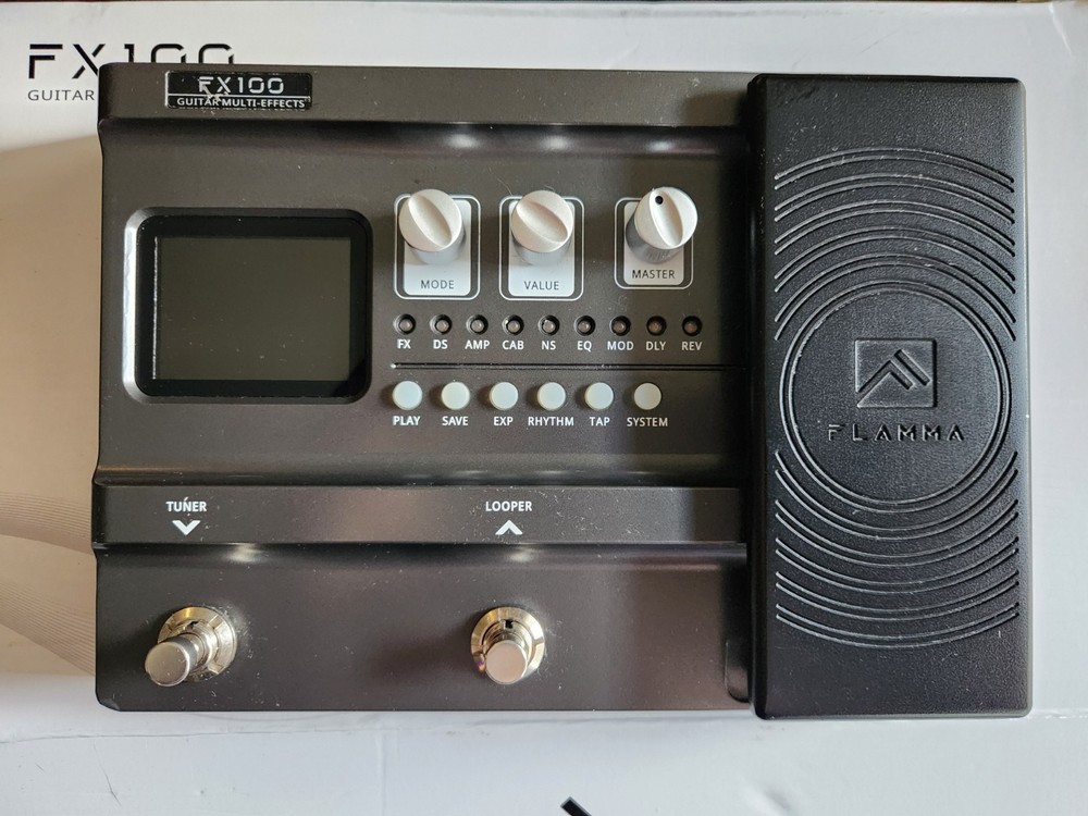 FLAMMA FX100 Guitar Pedal Multi-effects Processor with Looper Amp Modelling