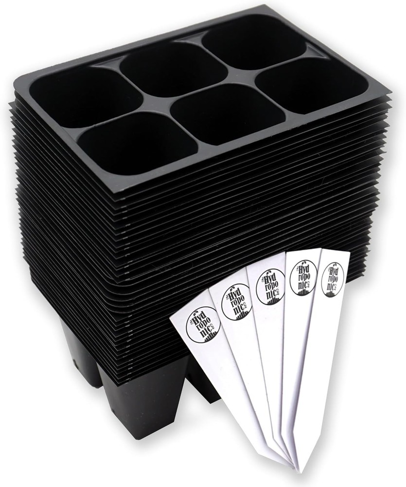 216-Cell Seed Starter Trays with Plant Stakes - Durable & Efficient Drainage