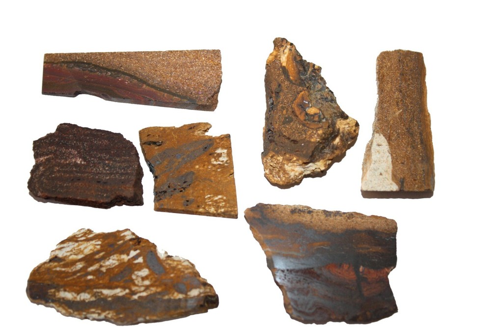 Australian Opal bedrock matrix rock samples sandstone ironstone collection 20 pc