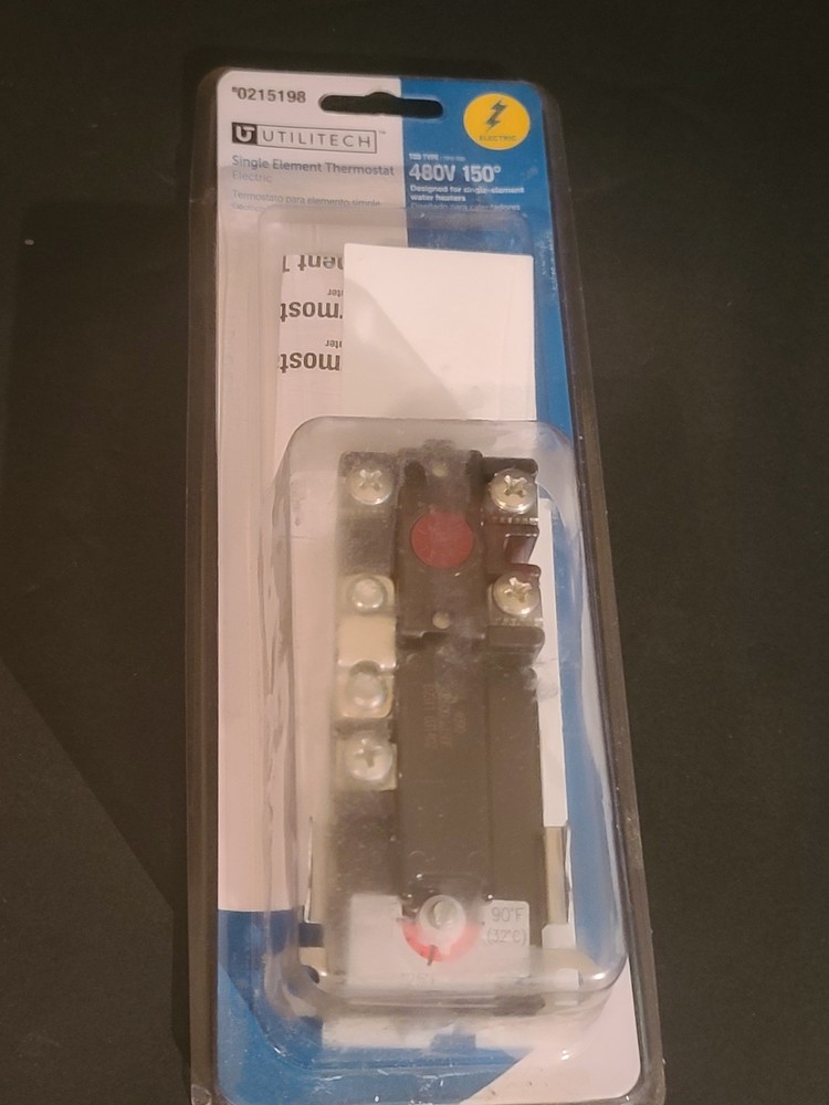 NEW SEALED Utilitech Water Heater Single Element Thermostat 0215198