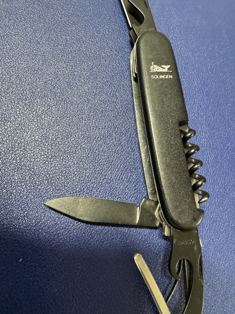 Inox Rostfrei Knife Solingen Germany Black Multitool