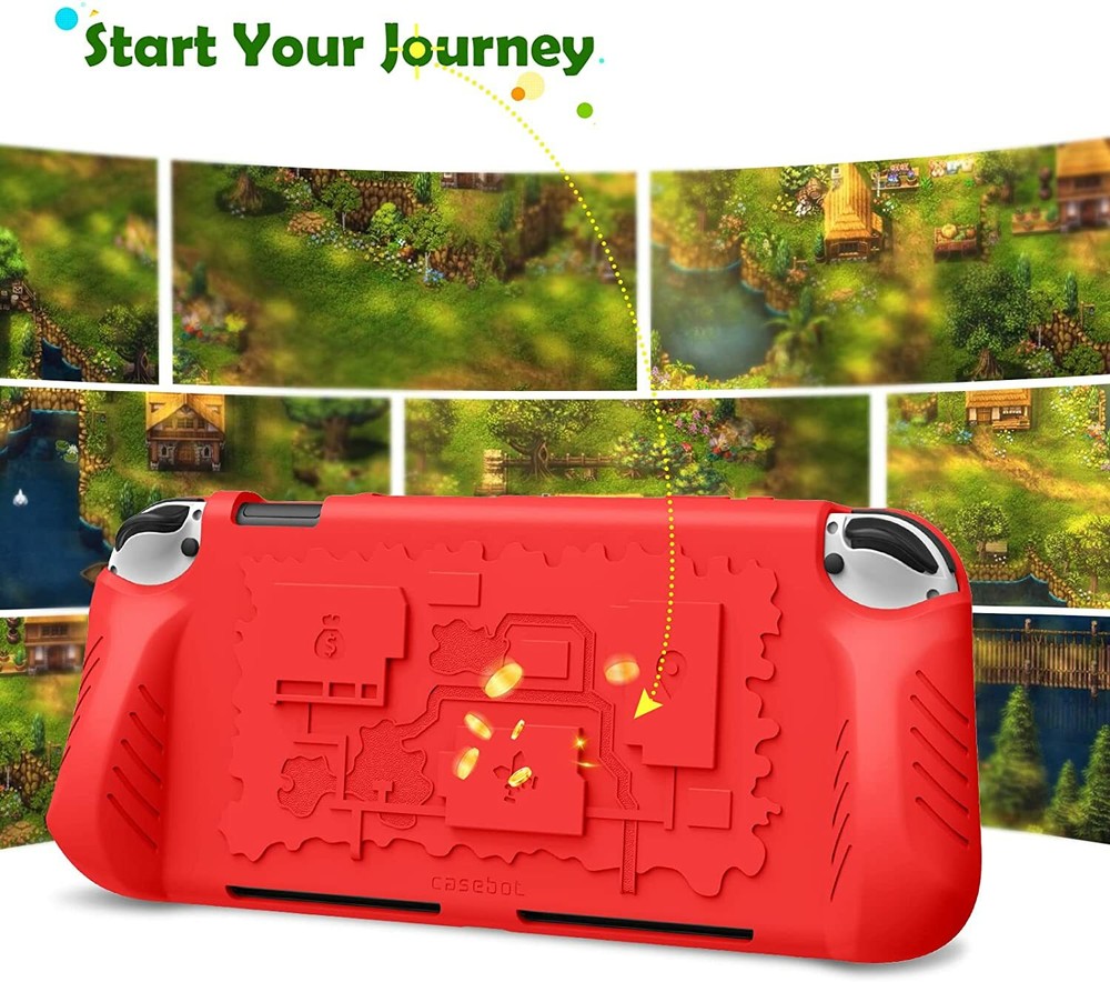 For Nintendo Switch OLED Model 2021 Case Soft Silicone Shock Proof Cover