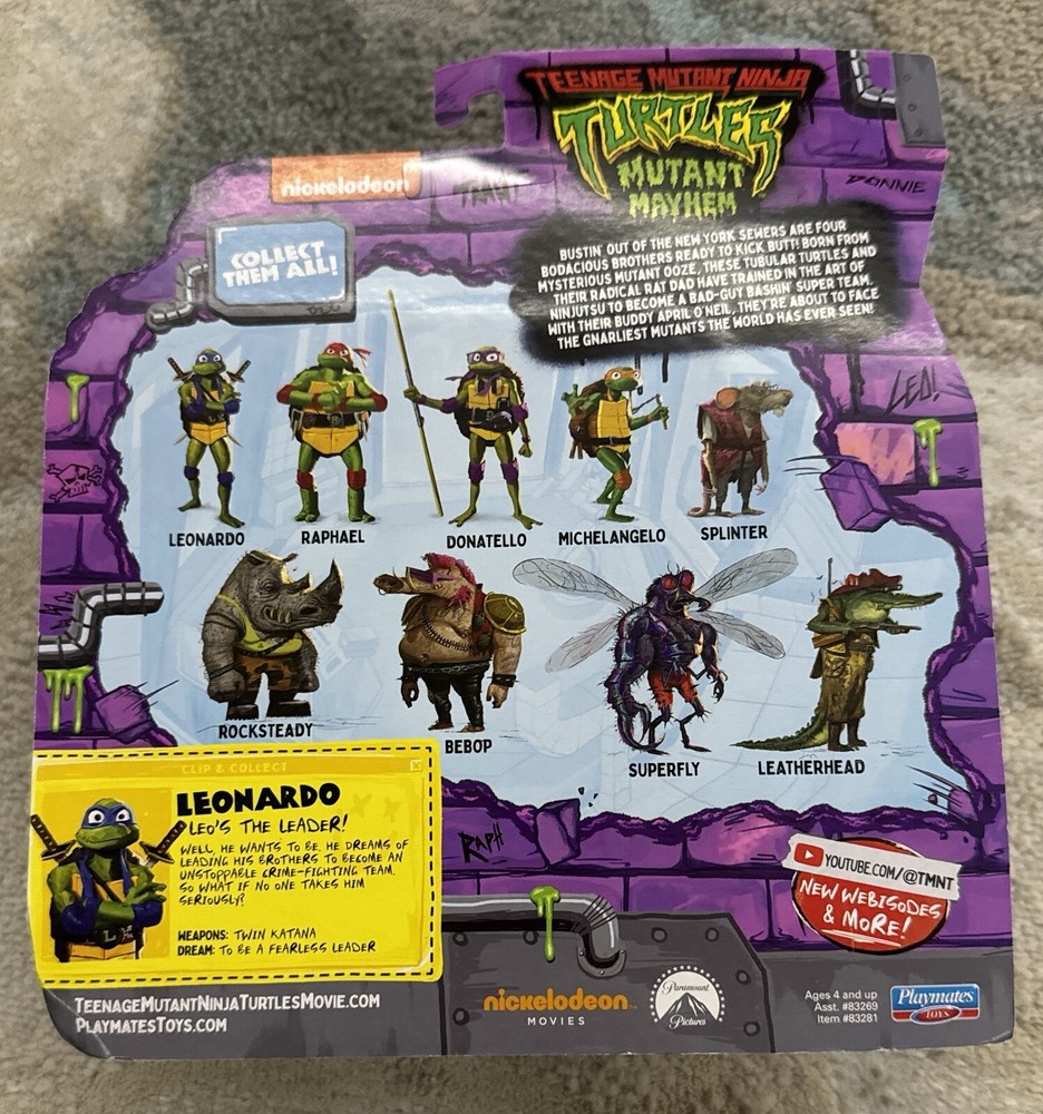 VANILLA ICE SIGNED NINJA TURTLES ACTION FIGURE (LEONARDO) - BECKETT COA