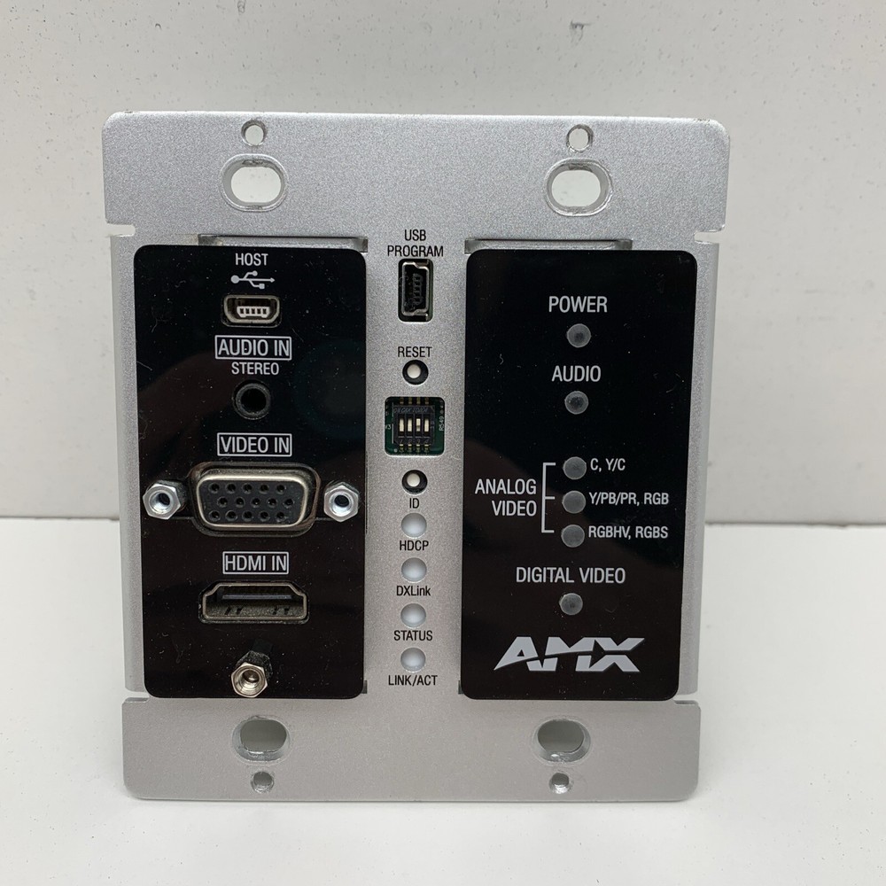 AMX FG1010-325-BL AVB-DWP-TX-MULTI-DXLINK-BL Multi Format Wallplate Transmitter
