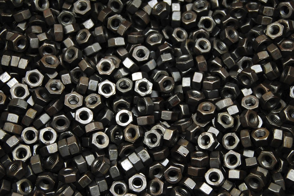 (450) Structural 2H Heavy Hex Nuts 5/16-18 Coarse Thread Plain ASTM A194