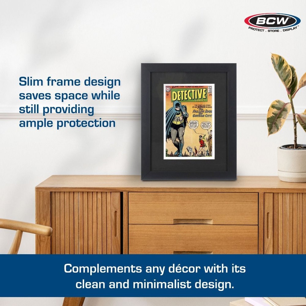 1 case of 5 BCW Silver Age Comic Book Black Wood Frames