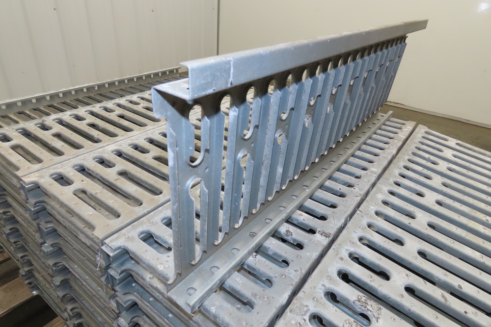 Interlake 9"x 30" Galvanized Steel Slotted Pallet Racking Deck 34"D Rack 100pcs