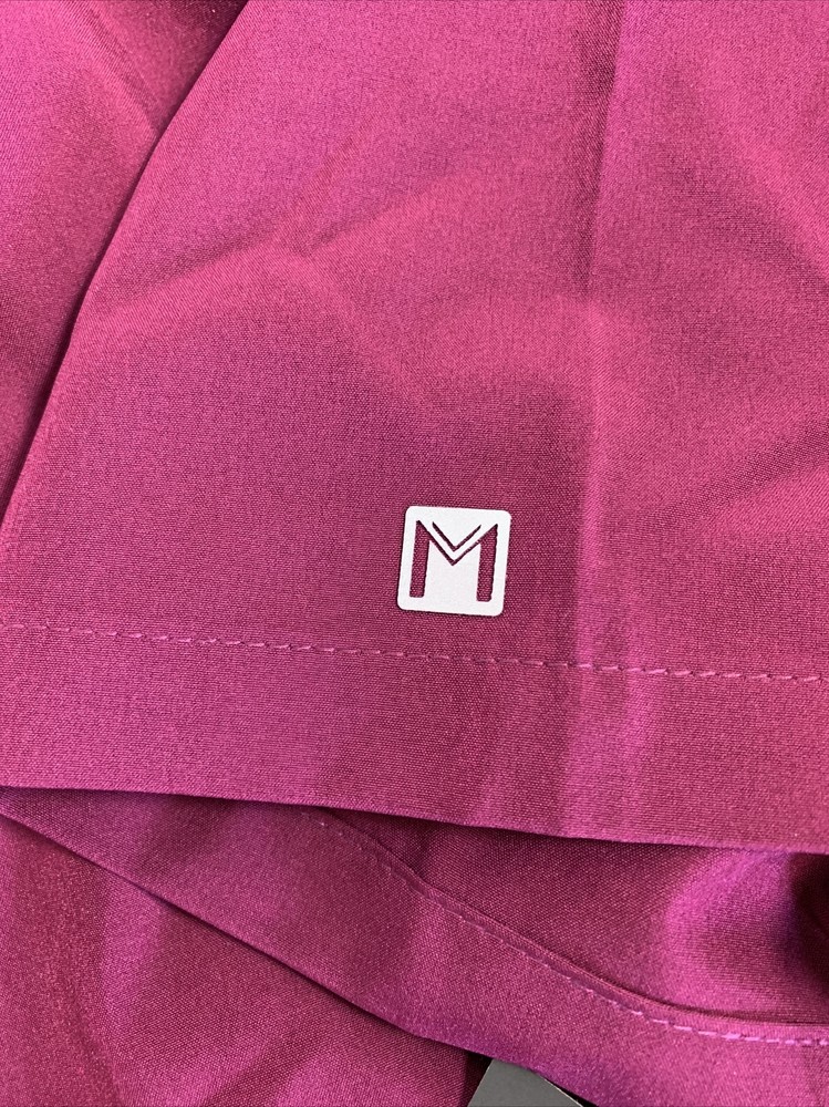 Maevn Matrix Impulse Scrub Top Womens Size 2XL Polyester Blend Wine #4510