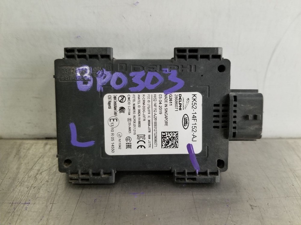 19 2019 RANGE ROVER FRONT BUMPER RADAR JPLA9E729AB