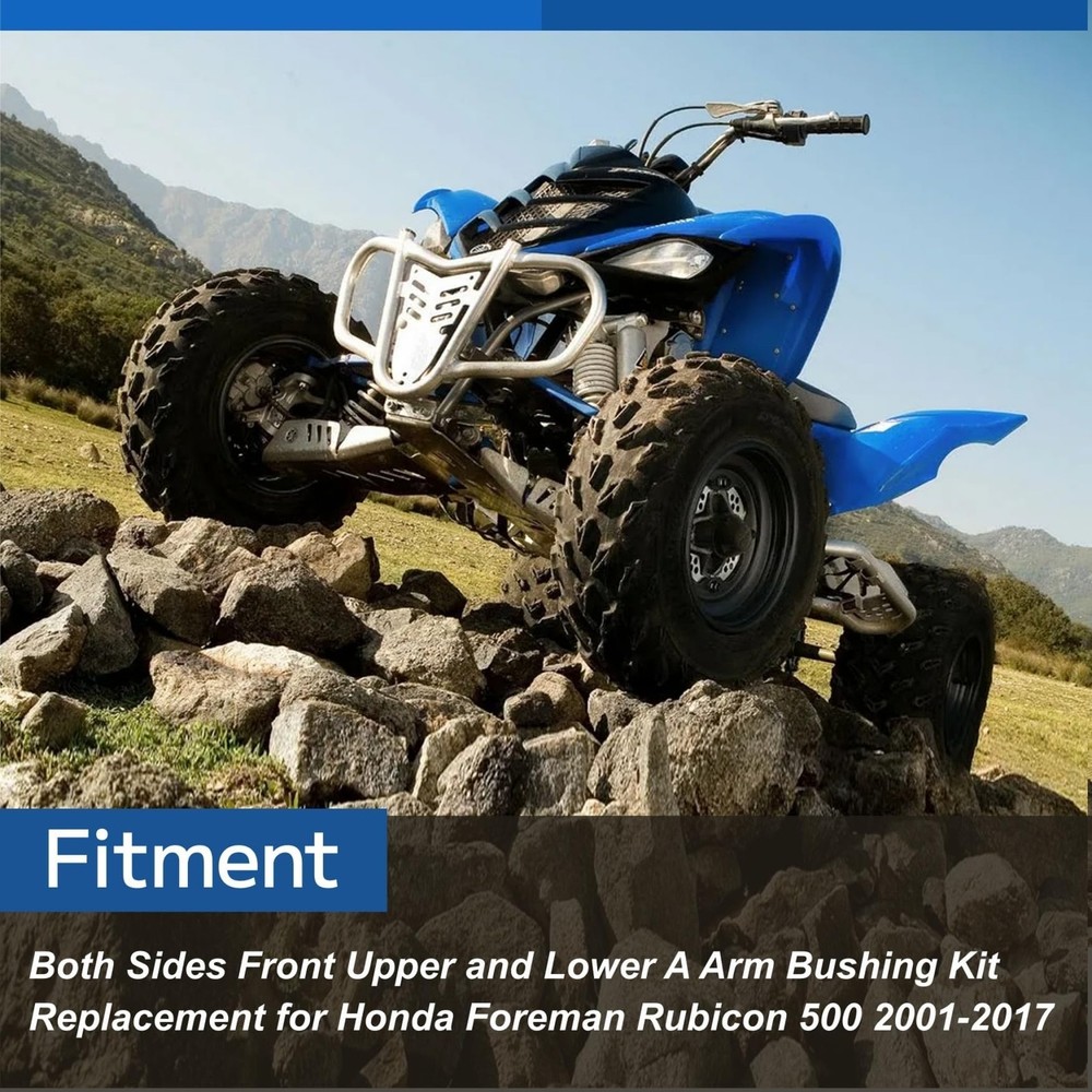 Both Sides Front Upper and Lower A Arm Bushing Kit Replacement for Honda Fore...