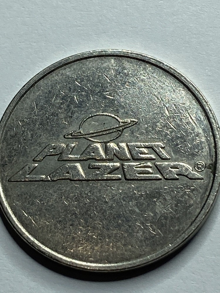 Planet Lazer Arcade Game Token 24mm #rt1