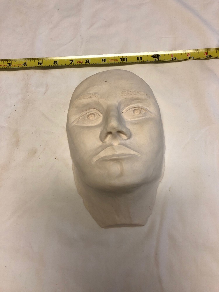 Mask Face Sculpture Modern Art 10" Unsigned Art