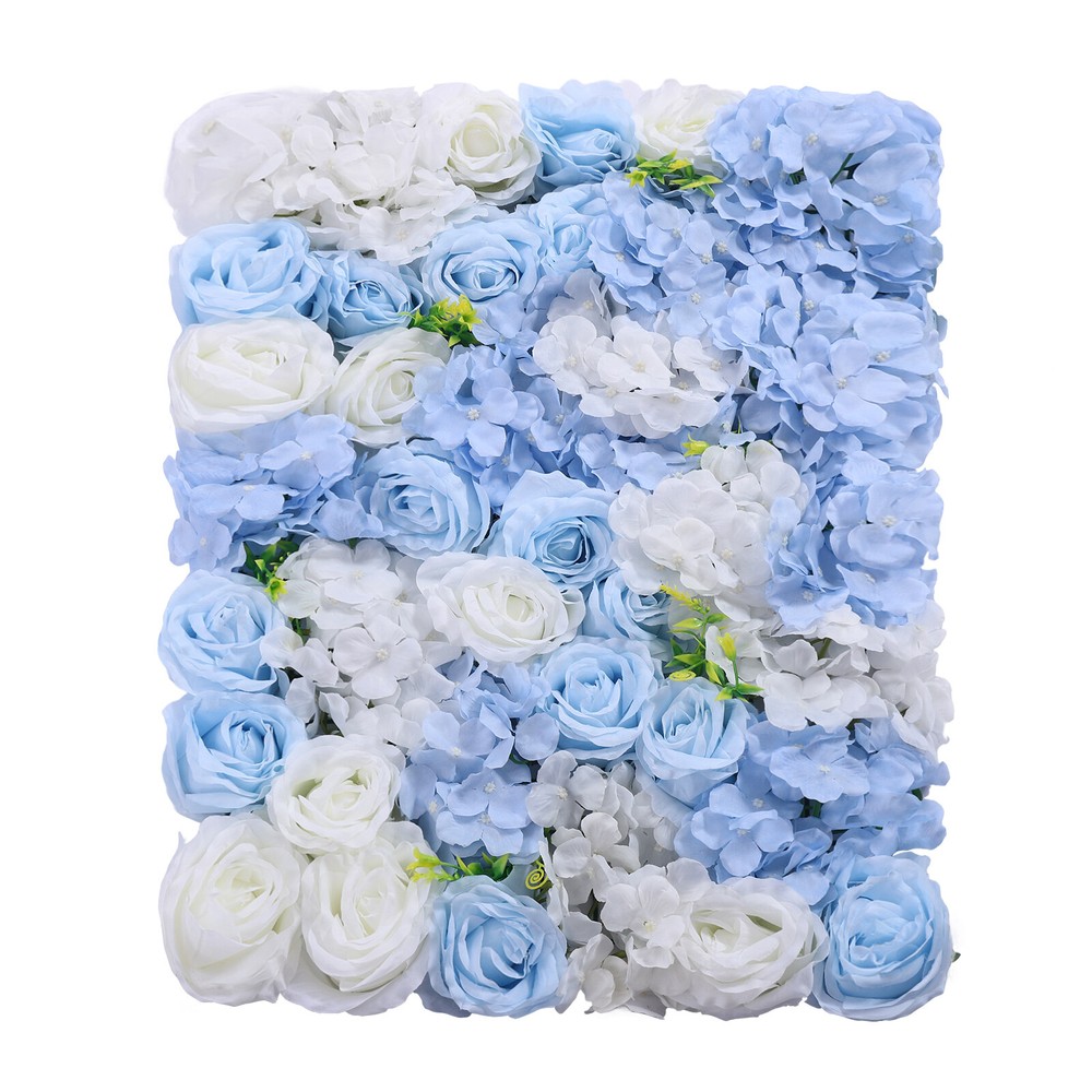 4 Pack Artificial Flower Wall Panel for Wedding Birthday Party 24"x16inch