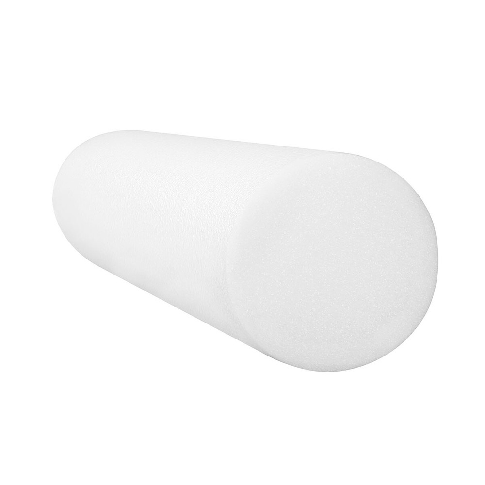 Cando Foam Roller - White Pe Foam - 6" X 18" - Round