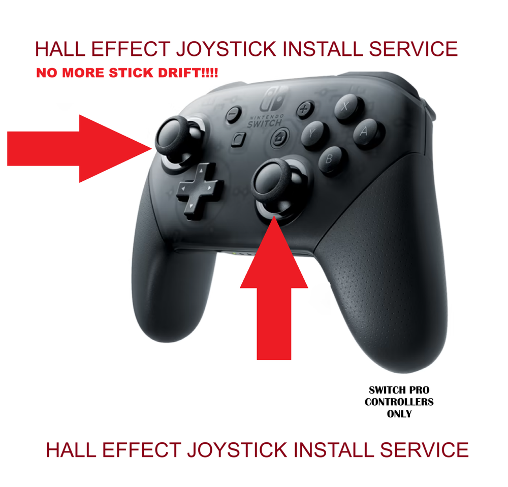 Repair Service - Nintendo Switch PRO Stick Drift - Hall Effect - PLEASE READ