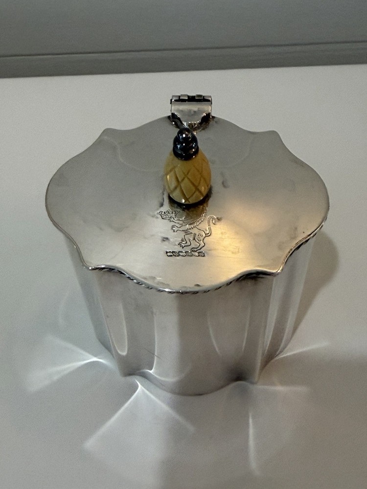 Silver Match Holder~Tea Caddy Decor