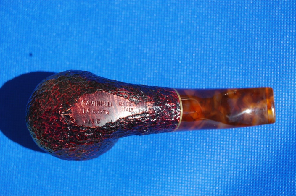 Savinelli La Corta Short 616c Bent Short Billiard Estate Pipe
