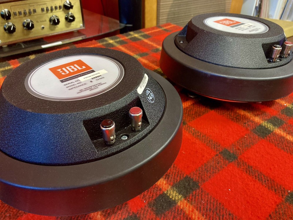 JBL 2490H Large Format MF Compression Drivers with Orig. Diaphragms MATCHED PAIR