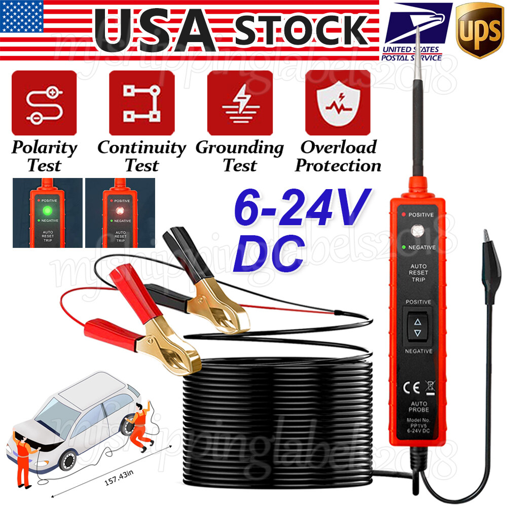 6-24V Car Auto Electrical Power Circuit Tester Probe Digital Test Device System
