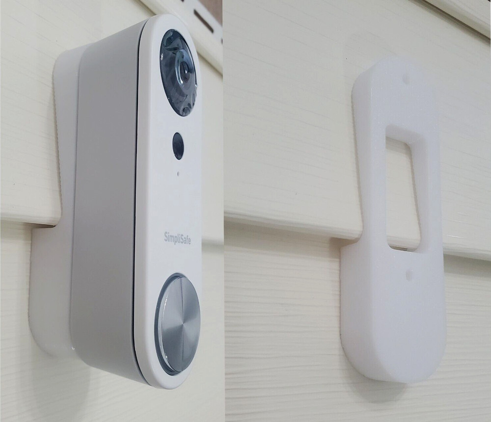 SimpliSafe Video Doorbell Angle Adjustment Mount Wedge 4" Vinyl Siding Mount