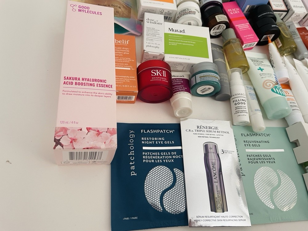 50 Random Skincare Bundle Lot Samples Travel Sizes