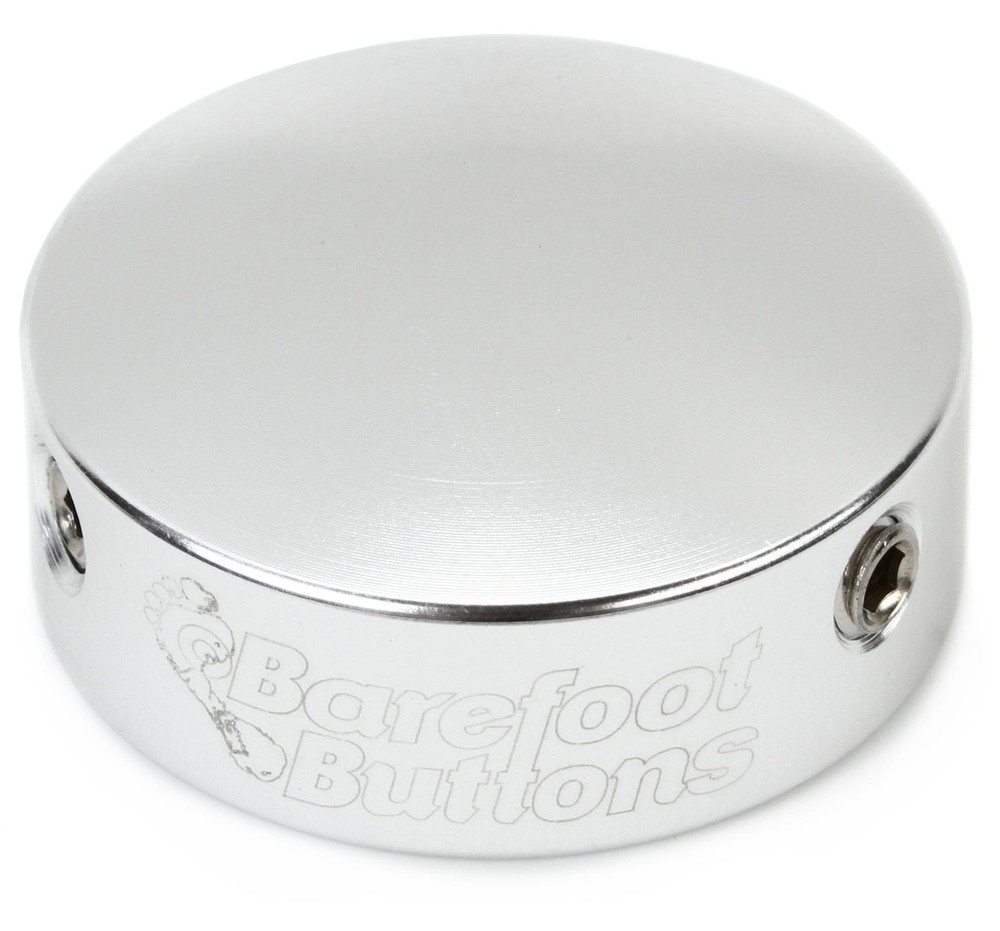 Barefoot Buttons V2 Standard Footswitch Cap - Silver (5-pack) Bundle