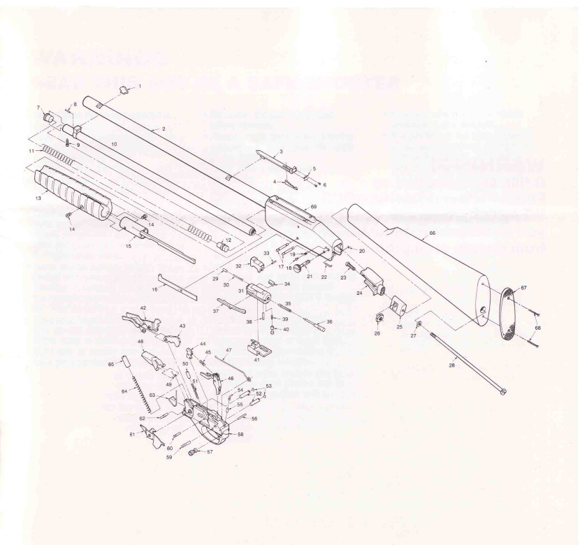 Springfield Timber Wolf Pump Action Rifle Manual - NEW Comb Bound Copy