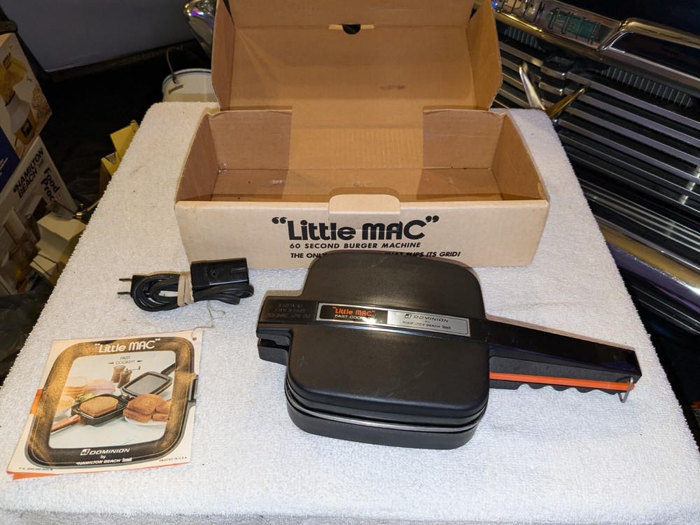 Little Mac By Dominion Hamilton Beach 60 Second Burger Machine Model 2108 Tested