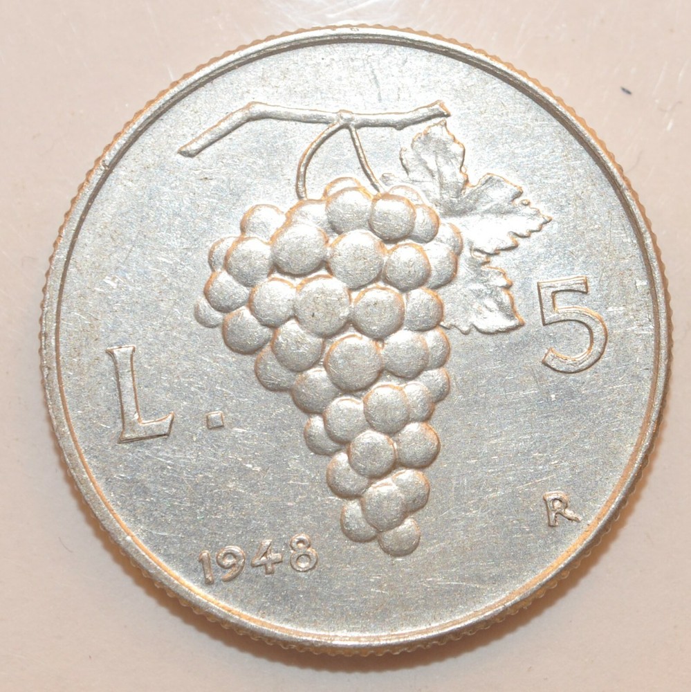 1948 Italy 5 Lira