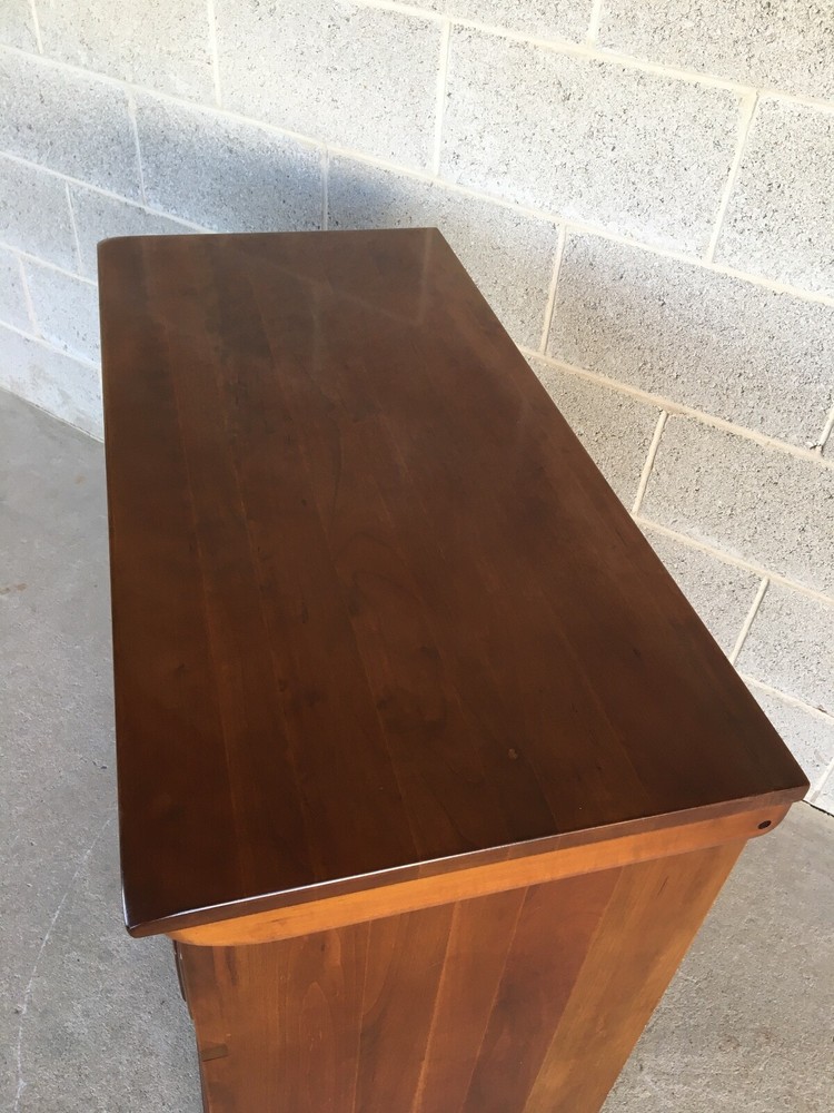 MONITOR FURNITURE CHERRY CHIPPENDALE STYLE RAISED PANEL DOOR FLIP TOP SERVER