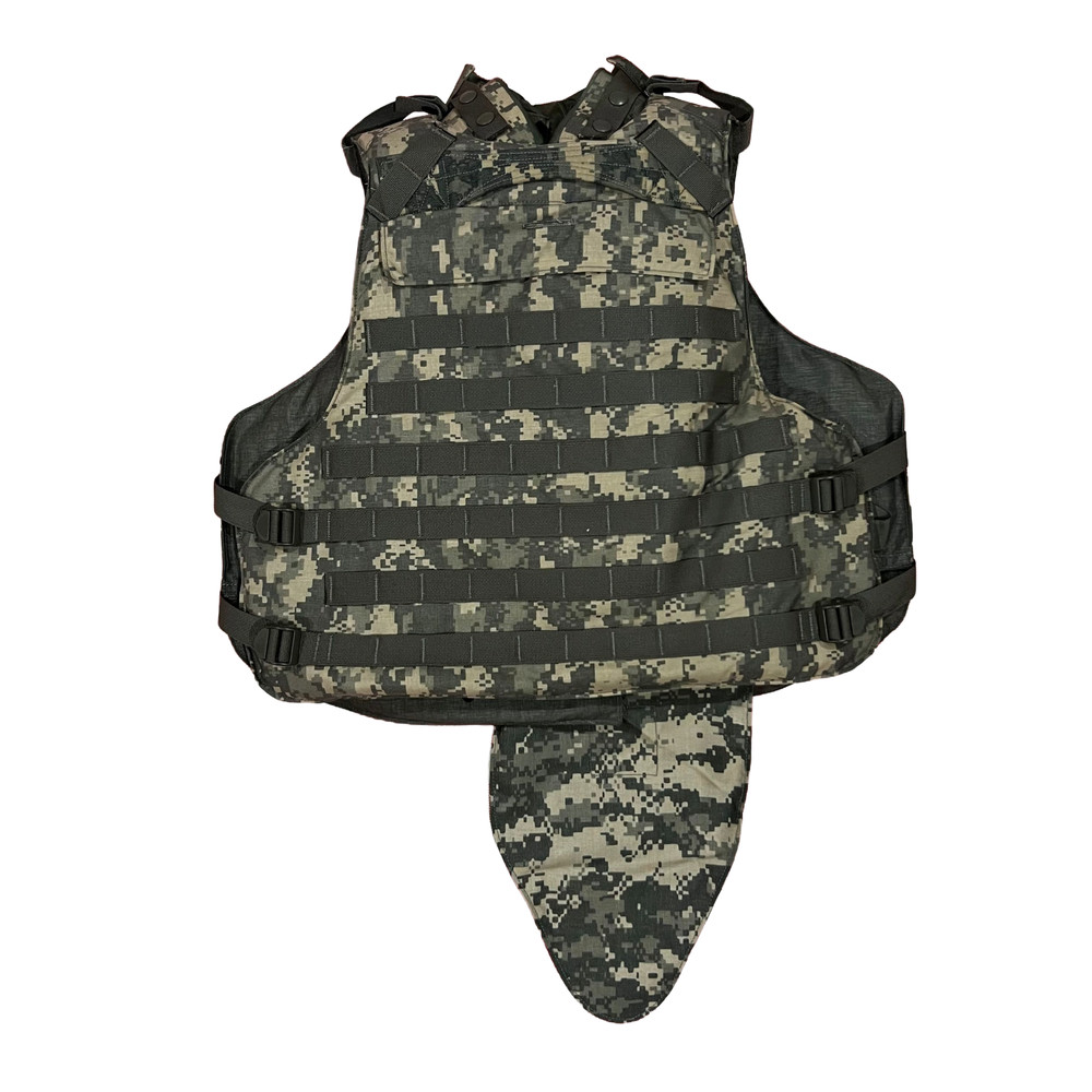 ACU protector Base Protective Vest Plate Carrier w/ Soft Armor Inserts Small