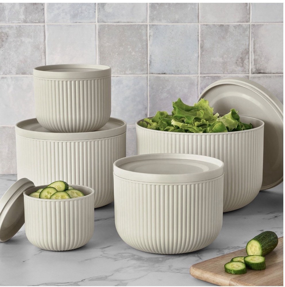 Member's Mark 10-Piece Serving Bowl Set Cream