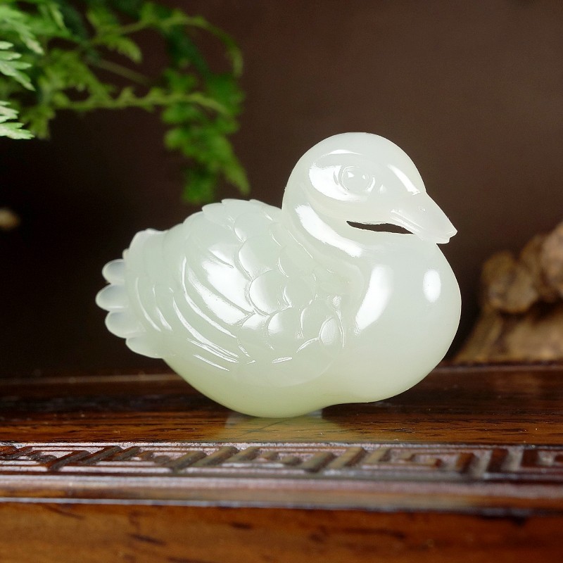 Hetian Jade Pendant - Goose CC