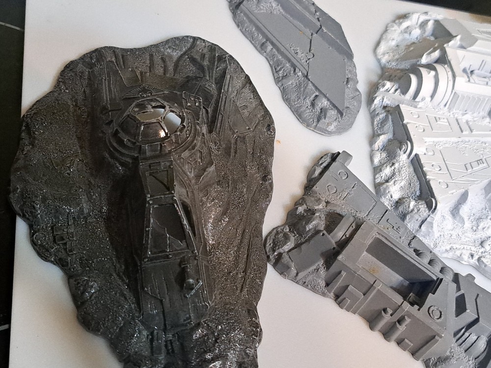 Warhammer 40k Terrain Crashed Aquila Lander Complete Plastic, 2009 GW