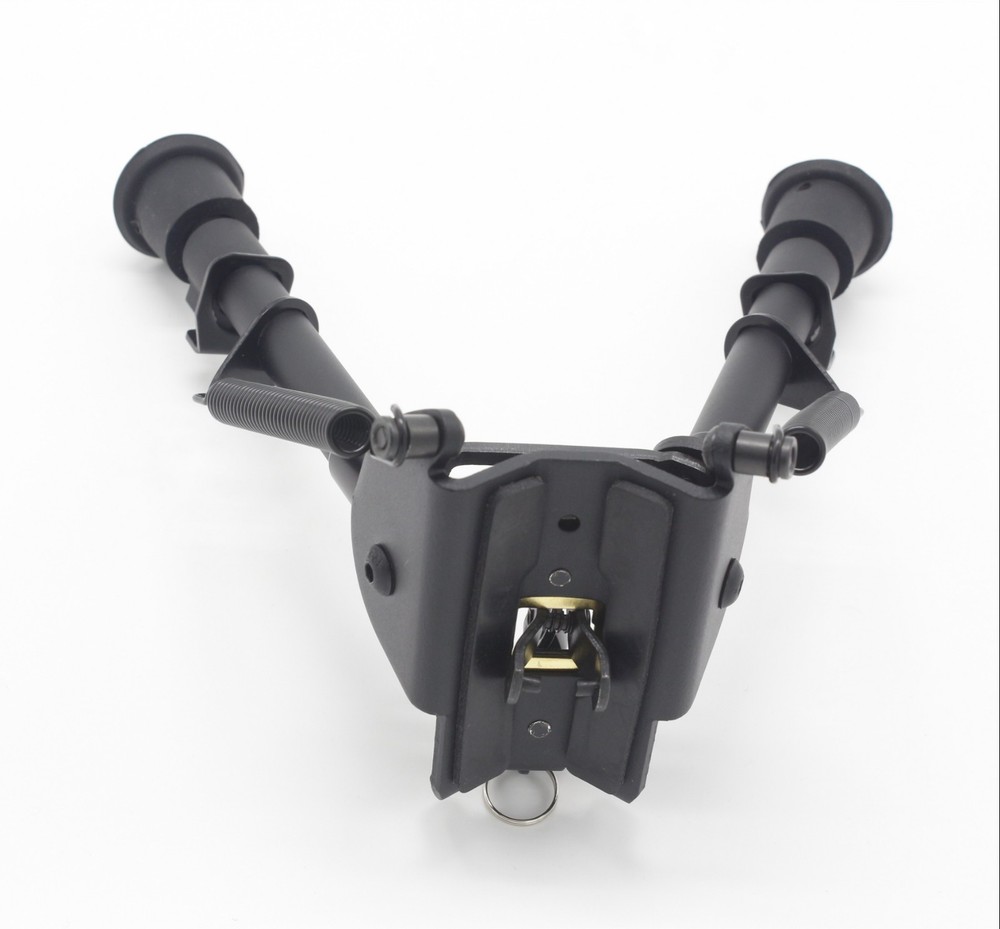 6,9" Harris Style Rifle Bipod Adjustable Spring Return with Adapter For Shooting