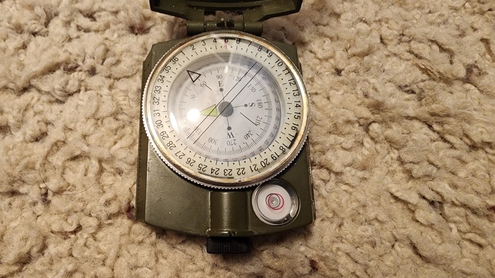 Quality Metal Marching Compass - Military Model - Used A1