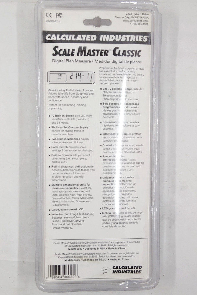 Calculated Industries Scale Master Classic # 6020 Rolling Calculator