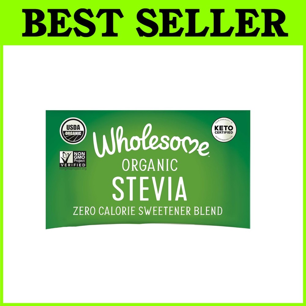 Organic Erythritol Stevia Blend, 1000 Packets, Keto Friendly=