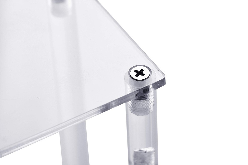 3 Steps Clear Acrylic Display Riser Cupcake Stand Display for Decoration and