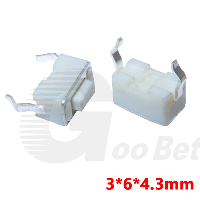 Momentary Tactile Tact Switch Push Button Switch Micro Switch 2Pin 3x6x4.3mm PCB