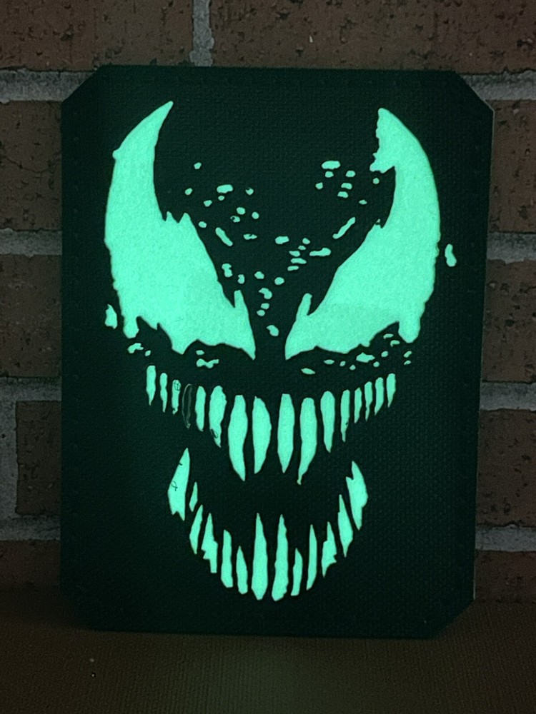 Tactical Patch - Venom Patch - Glow in Dark Morale Venom Patch - Hook & Loop