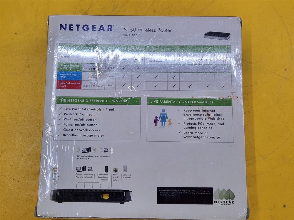 ⭐️⭐️⭐️⭐️⭐️ Netgear N150 Wireless Router WNR1000