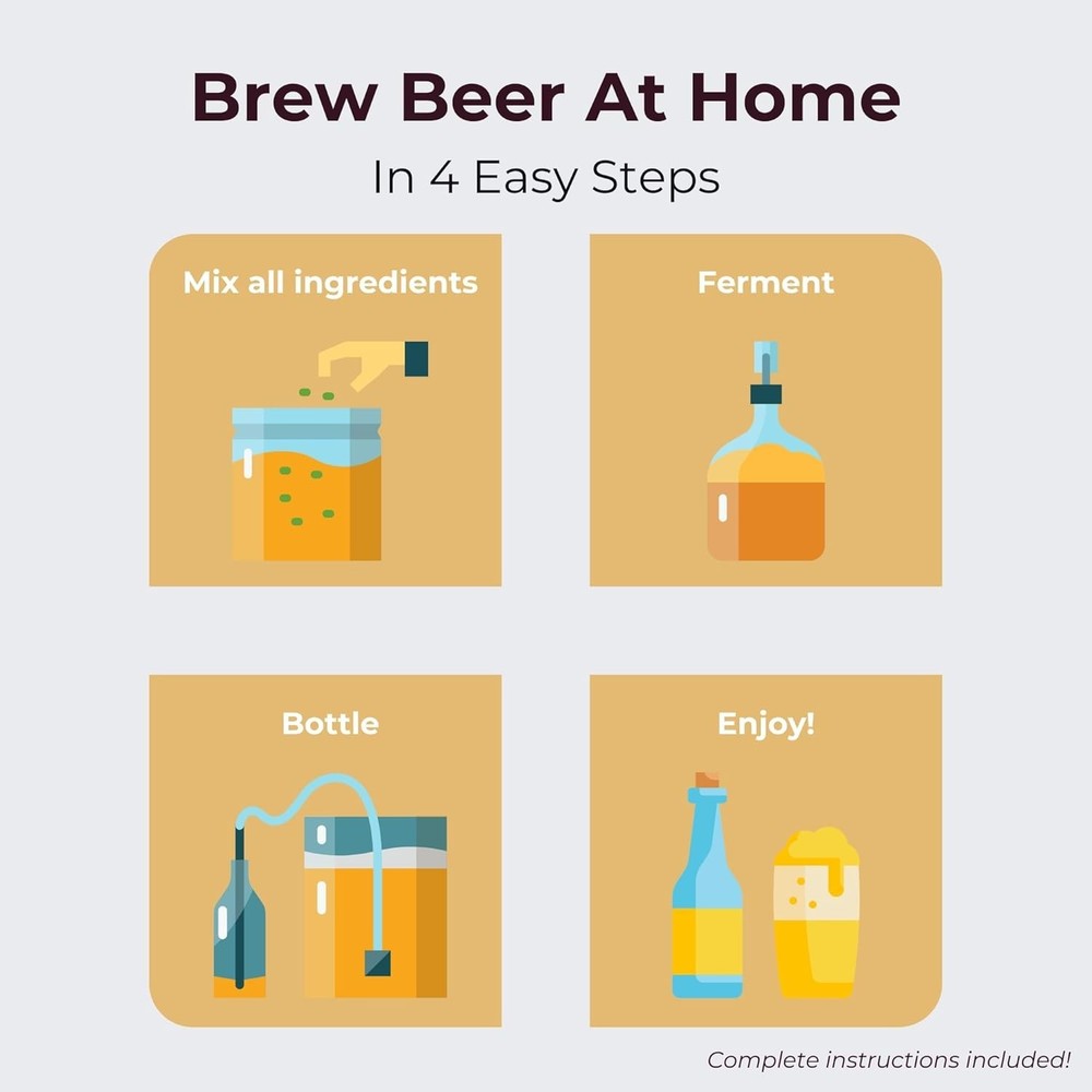 ABC Crafted Series Beer Making Kit | Beer Making Ingredients for Home Brewing...