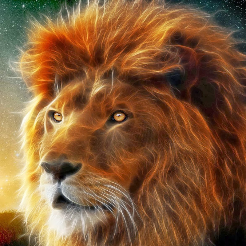 Printed Chart Needlework Embroidery Counted Cross Stitch Patterns - Lion Fractal