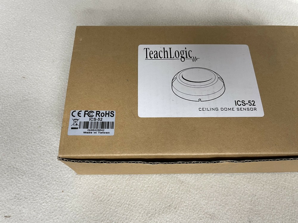 NEW Teach Logic ICS-52 Ceiling Dome Sensor w 50ft Cable (RCA)