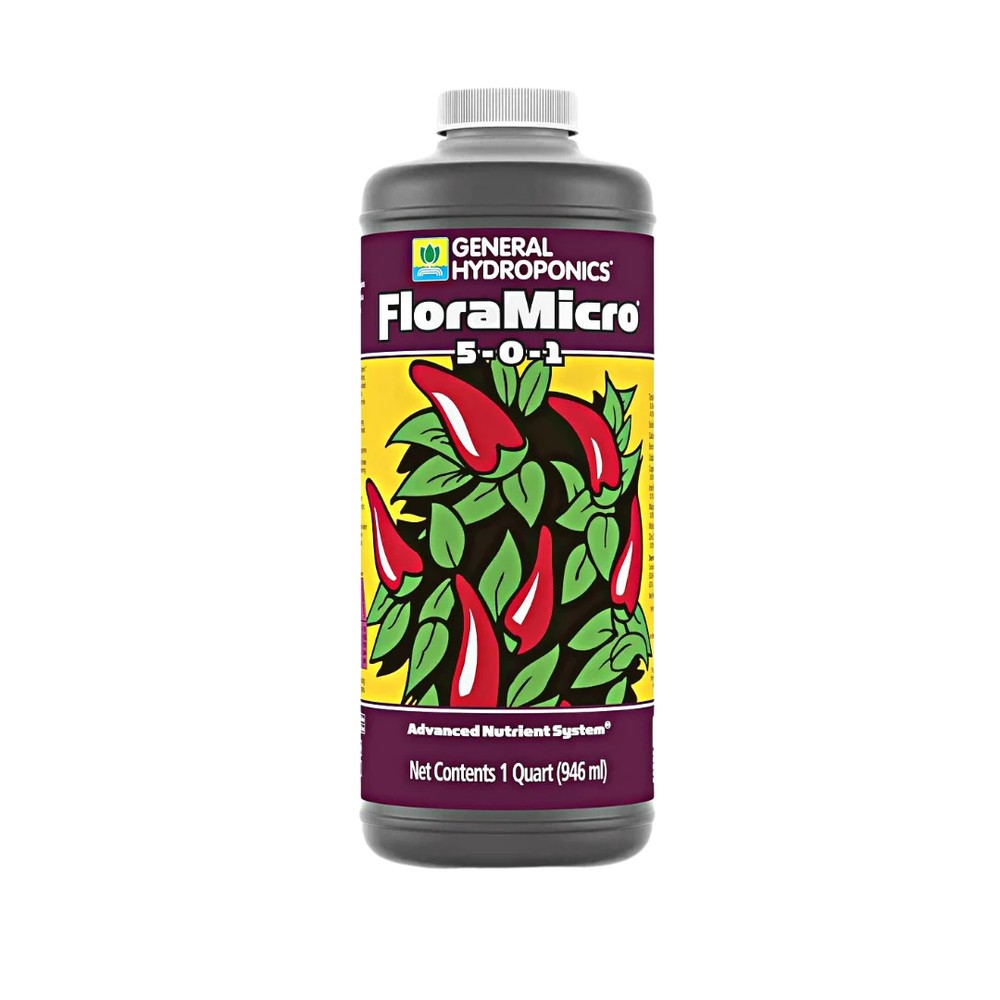 General Hydroponics Flora Micro  1QT, 1Gal, 2.5Gal, 6Gal